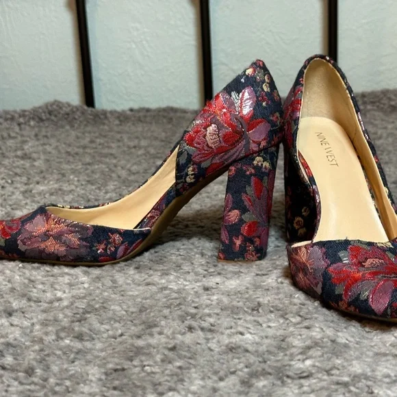 Nine West Women's Anisa9X Blue Multi Fabric 8W US - Picture 7 of 11